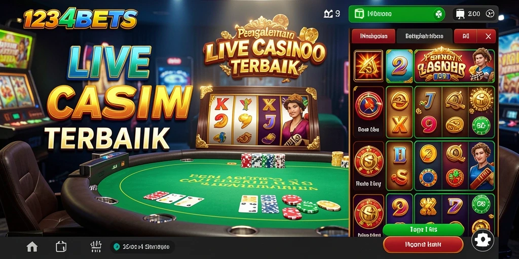 Tampilan gameplay Live Casino yang menarik di 1234BETS.