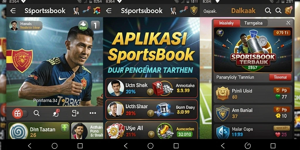 Tampilan menarik dari gameplay di aplikasi Sportsbook 8364.