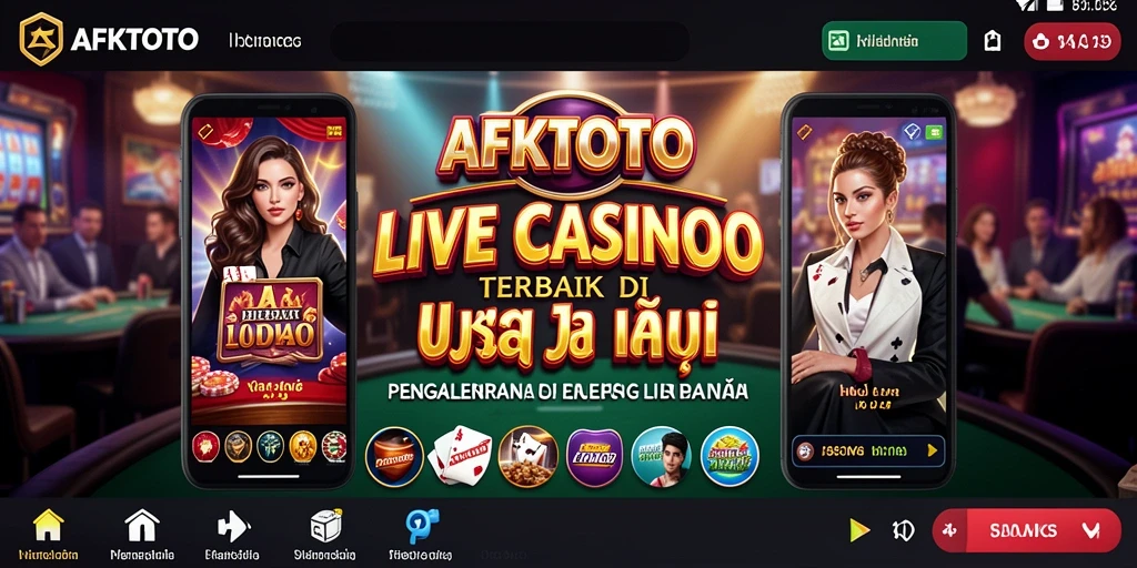 Screenshot AFKTOTO menampilkan dealer langsung dalam aksi permainan Live Casino.