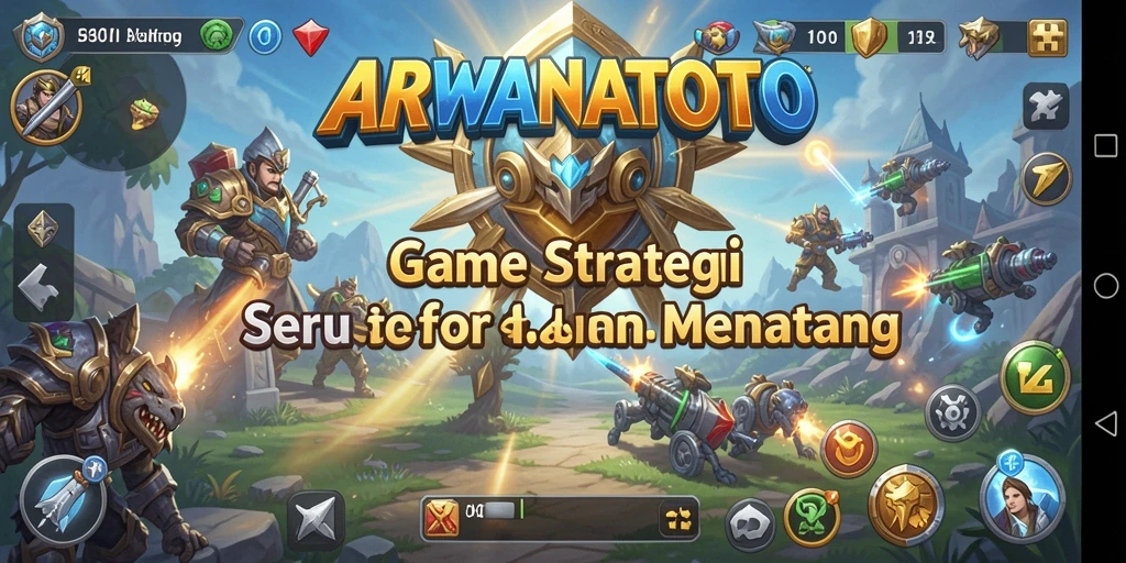 Tampilan gameplay ARWANATOTO yang mendebarkan dan penuh strategi.