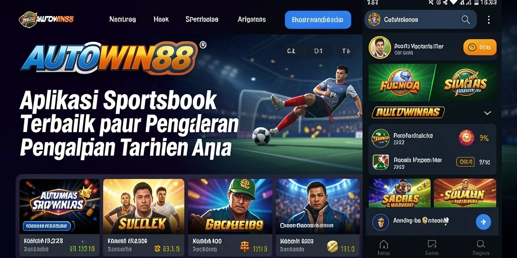 Tampilan menarik dari gameplay aplikasi Sportsbook AUTOWIN88.
