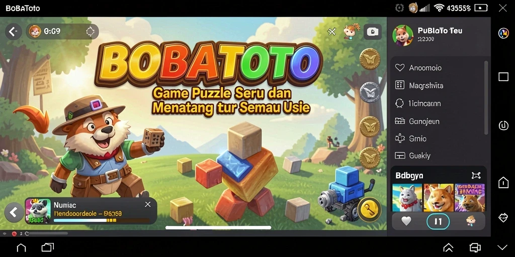 Tampilan gameplay BOBATOTO yang penuh warna dan menantang.