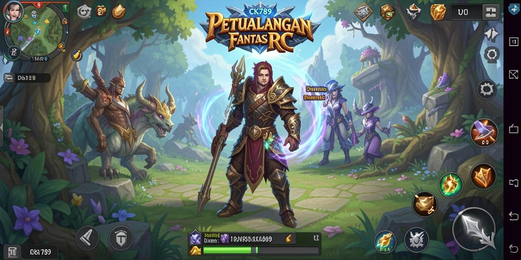 Tampilan gameplay CK789 yang seru dalam dunia RPG.