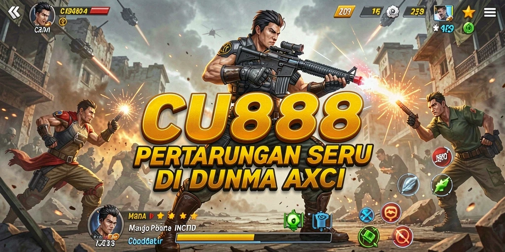 Screenshot CU888 menampilkan aksi pertarungan seru dengan grafis memukau.