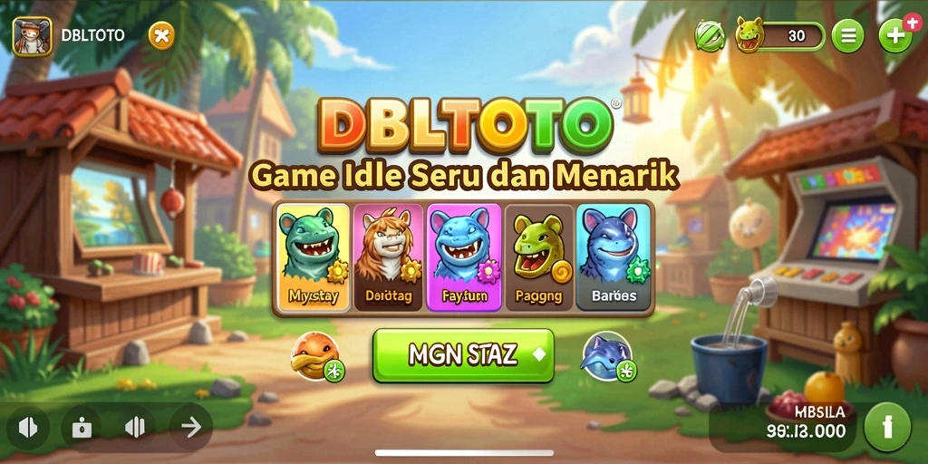 Tampilan gameplay seru dan menawan dari DBLTOTO.