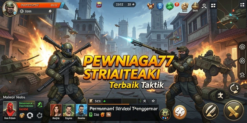 Tampilan screenshot DEWANAGA77 yang menampilkan pertempuran strategis yang mendebarkan.