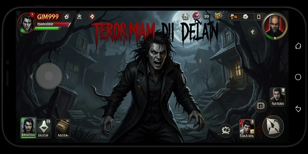 Screenshot GIM999 menampilkan suasana mencekam dari gameplay Horror yang intens.