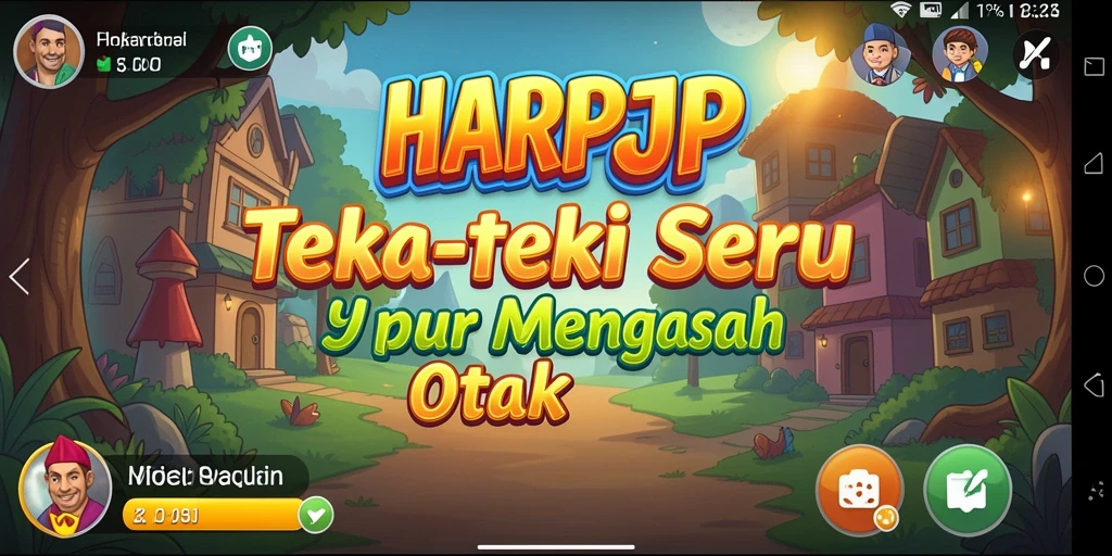 Tampilan gameplay menarik dari HARAPJP saat menyelesaikan teka-teki.