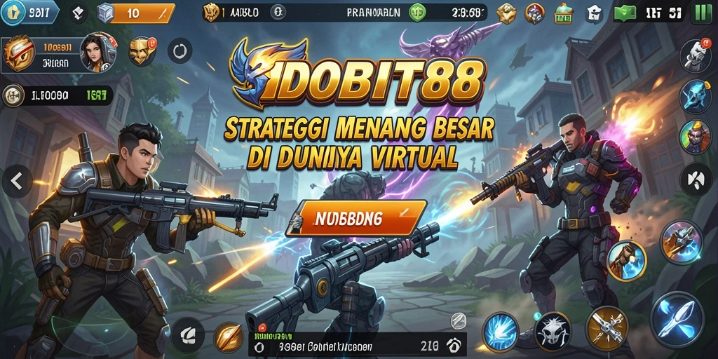 Tangkapan layar gameplay menunjukkan pertempuran strategi yang intens.