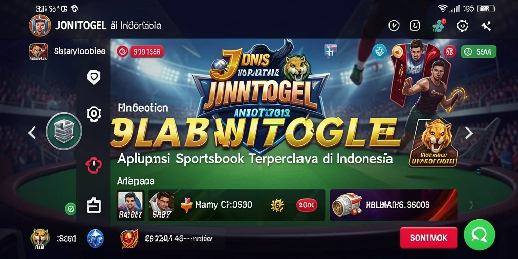 Screenshot gameplay JONITOGEL yang menampilkan taruhan olahraga real-time.