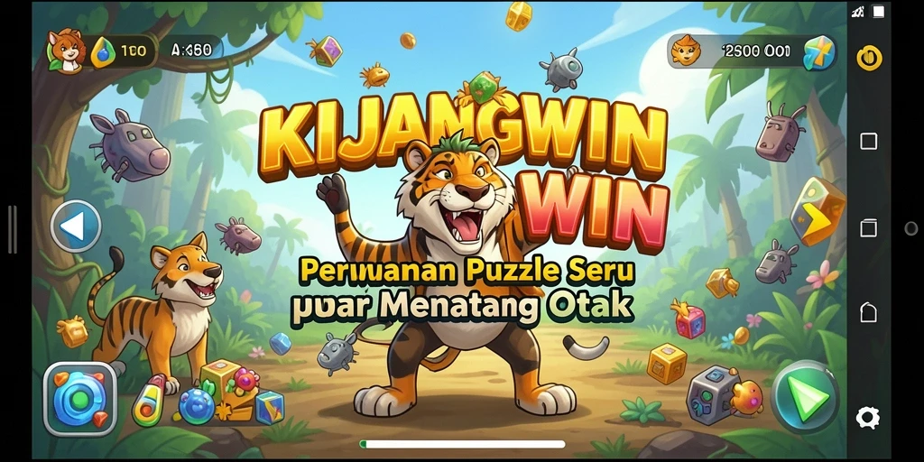 Tampilan gameplay menantang dan seru di KIJANGWIN.