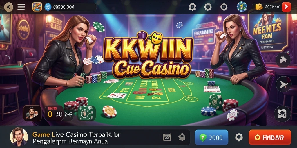 Tampilan menarik dari Live Casino di aplikasi KKWIN yang mengasyikkan.
