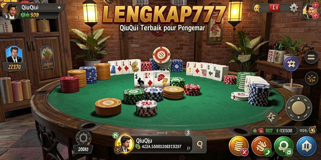 Tampilan gameplay QiuQiu yang menarik di LENGKAP777.