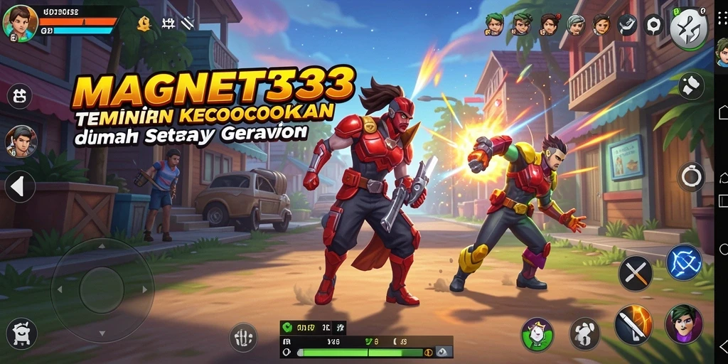 Gameplay seru dengan elemen-elemen berwarna yang mencolok.