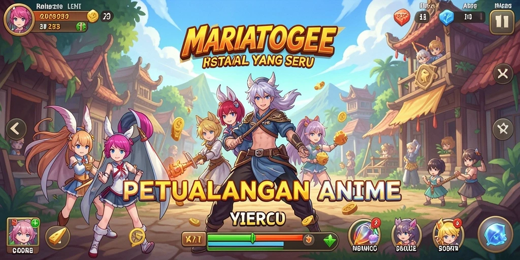 Tampilan menarik dari gameplay MARIATOGEL yang penuh warna dan karakter.