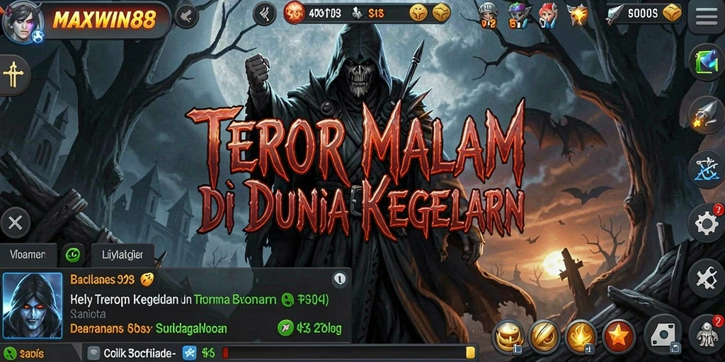 Screenshot gameplay menampilkan momen menegangkan saat menghadapi makhluk menyeramkan.
