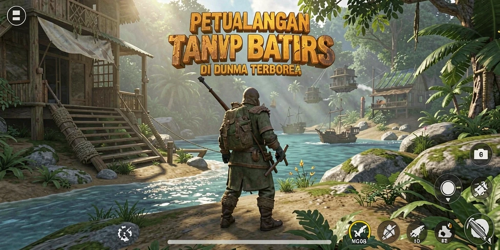 Tampilan gameplay MG108 yang mendebarkan dalam dunia terbuka.