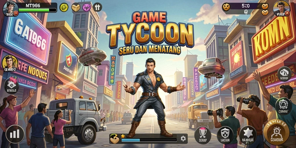 Tampilan gameplay Tycoon yang mendebarkan di MT966.