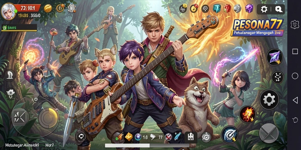 Tangkapan layar gameplay PESONA77 yang menampilkan pertarungan seru.