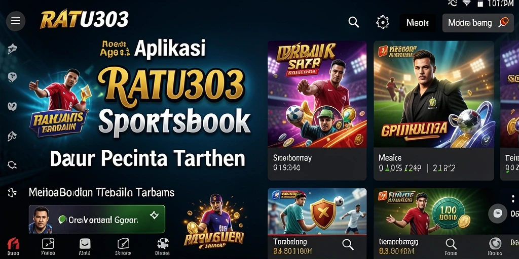 Tampilan antarmuka RATU303 dengan opsi taruhan olahraga.