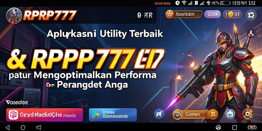 Tampilan antarmuka RPRP777 yang sederhana dan mudah digunakan.