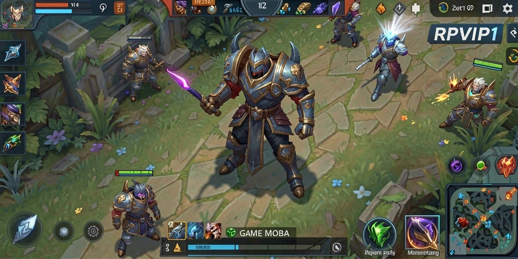 Screenshot gameplay RPVIP1 yang penuh aksi dan strategi.