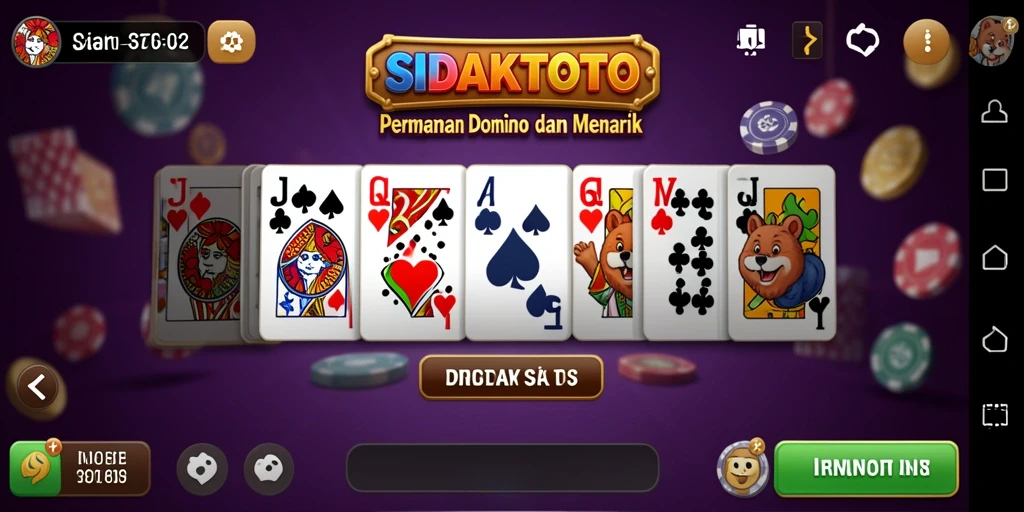 Tampilan gameplay menarik dari SIDAKTOTO dengan domino yang seru.