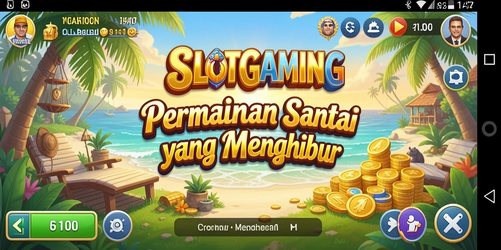 Tampilan gameplay SLOTGAMING yang menghibur dan penuh warna.