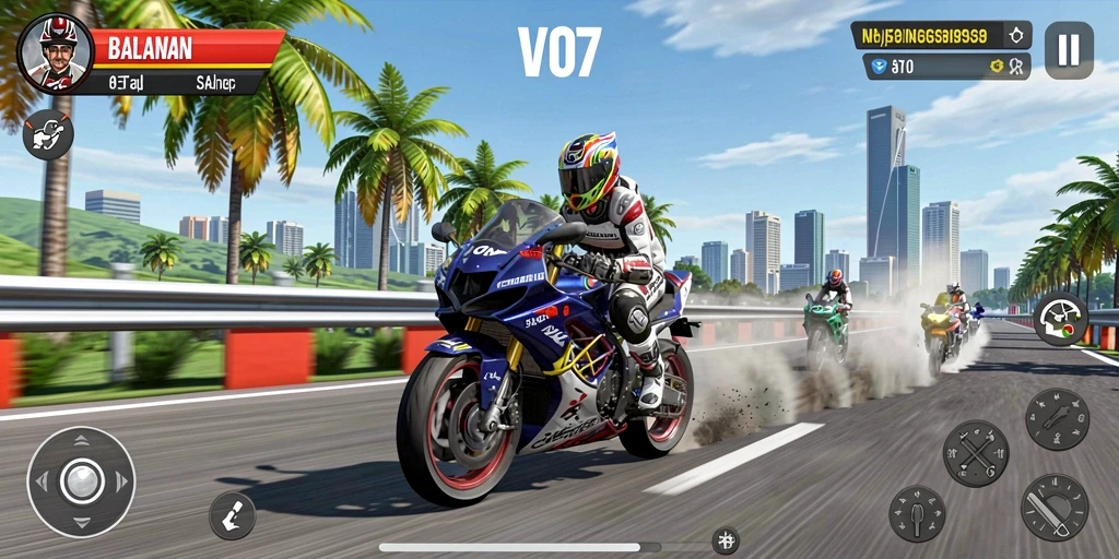 Tampilan gameplay V07 yang mendebarkan dan realistis.