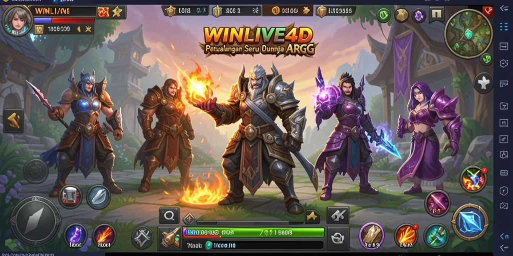 Screenshot gameplay dinamis dan seru dari WINLIVE4D.